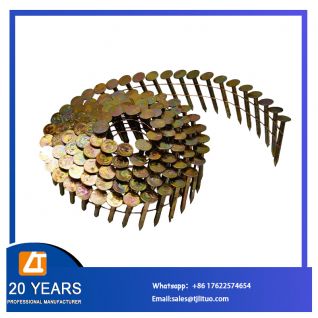 1-1/4 Coil Nails Smooth Galvanized Wire Coil Roofing Nails 